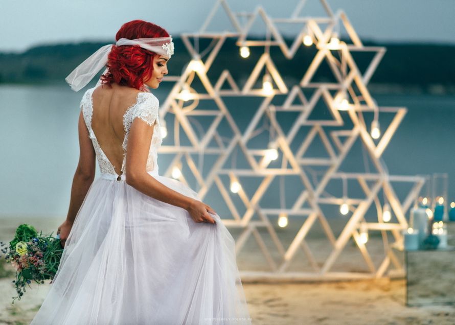 Вечерняя церемония с элементами геометрии - фото 12149826 Мастерская оформления свадеб "Magic garden"