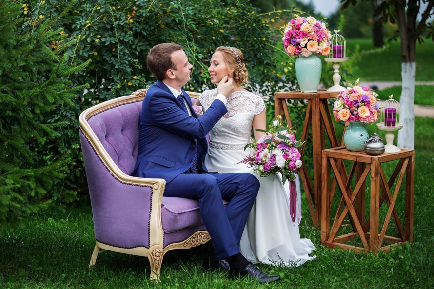 Фотозона в лиловых оттенках - фото 16527216 Мастерская оформления свадеб "Magic garden"