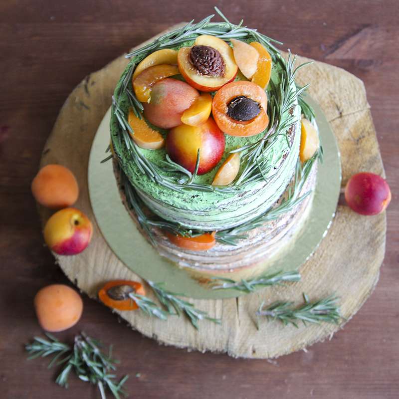 Голый свадебный торт с фруктами - фото 9705688 Cookie craft - пряники и тортики ручной работы