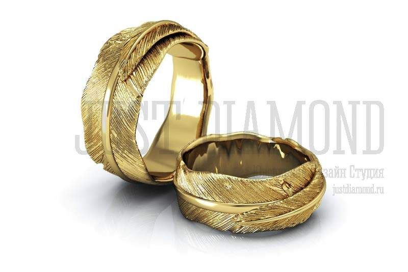 Обручальные кольца PIUME,лимонное золото - фото 4305443 The Just Diamond ювелирная дизайн-студия