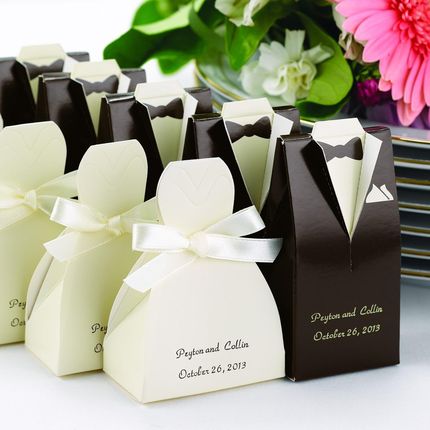 бонбоньерки-подарки гостям, возможна дополнительная декорация по цветоаой гамме свадьбы