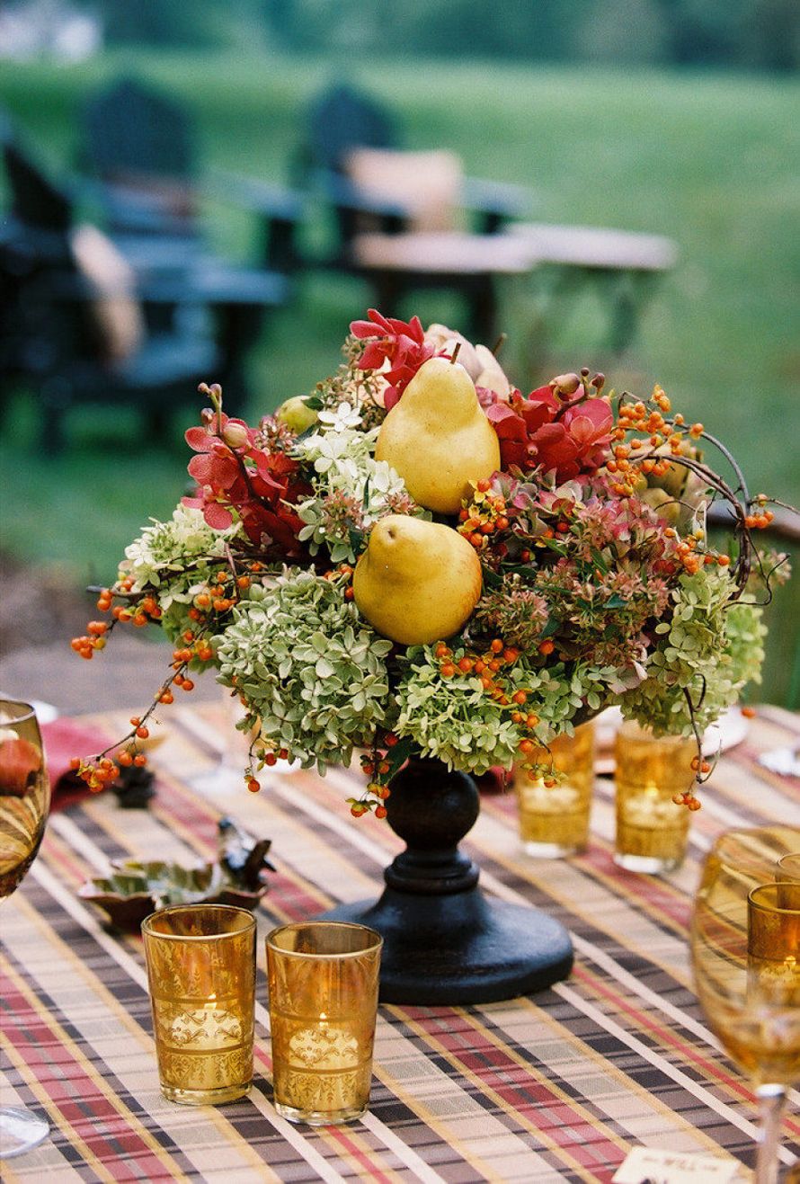 Осенний свадебный стол