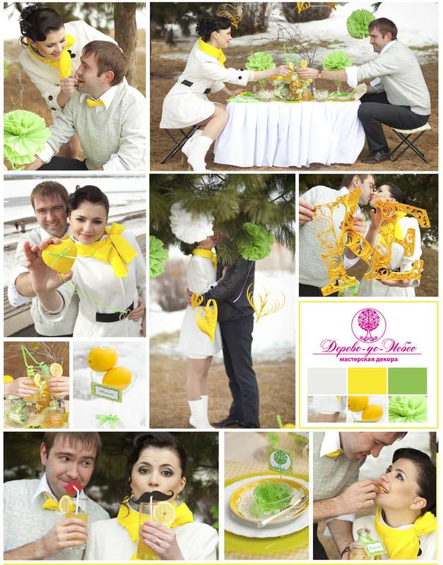 Лимонная свадьба  - фото 1173359 Дерево-до-Небес - мастерская декора