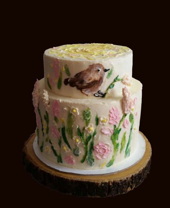 Свадебный торт-конструктор:  мраморные бисквиты, ганаш с белым шоколадом, курд с маракуйей - фото 11932184 Невеста01