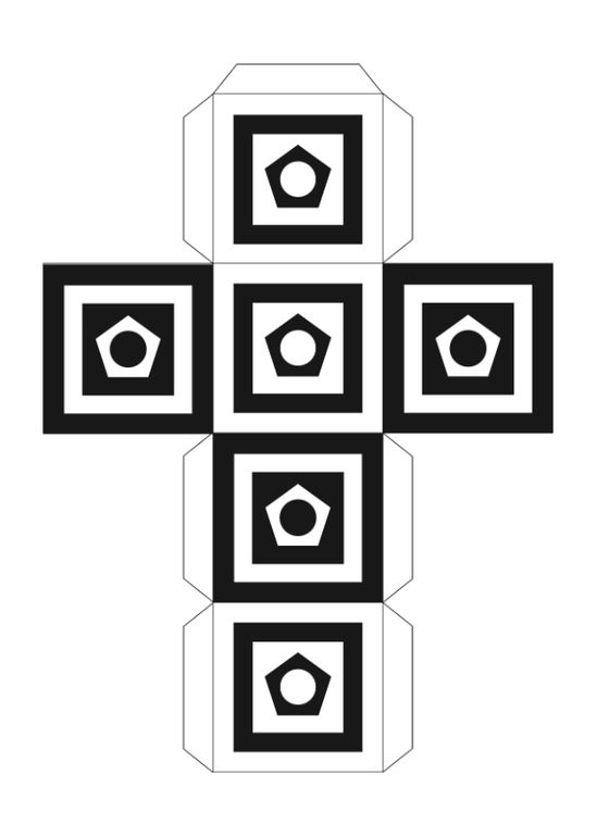 кубик рубик раскраска. игральные кубики. игровые кости. развивающий кубики для новорожденных. кубики черно белые.