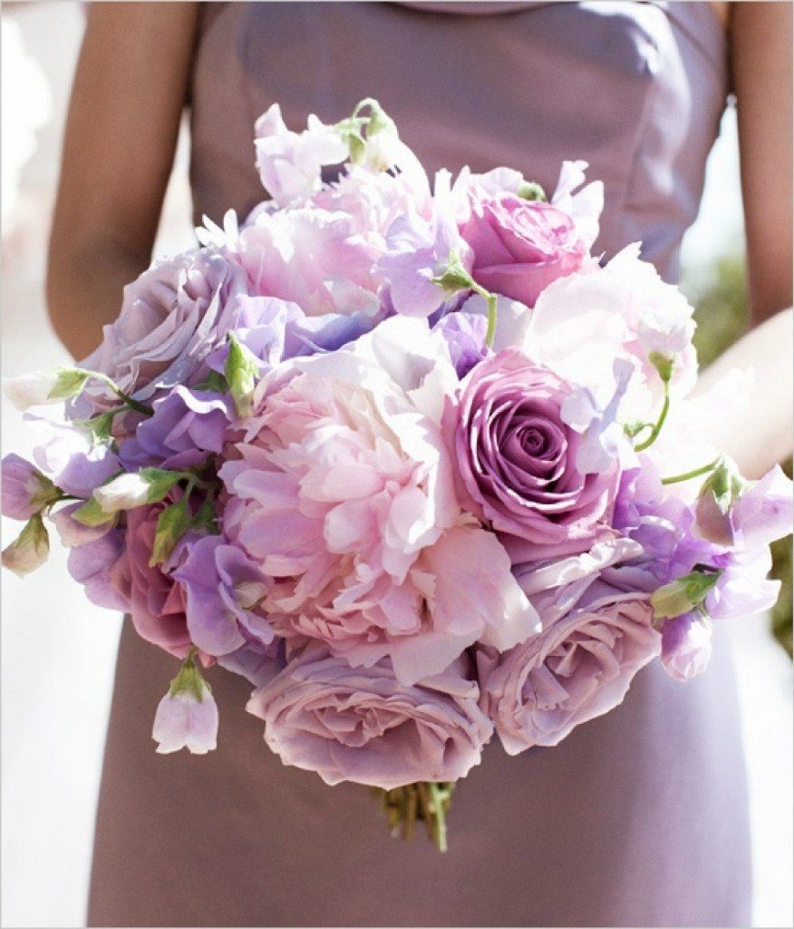 Фото 6374687 в коллекции Свадебные букеты из живых цветов.Цвет:Фиолетовый, Сиреневый - Свадебные Брошь букеты от Наталии Скворцовой