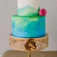 Свадебный торт - Акварель