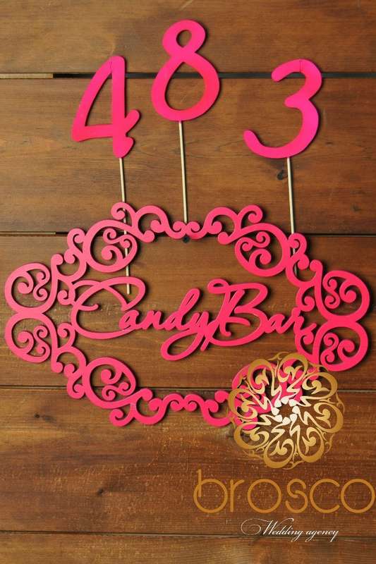 Табличка  Candy Bar с номерками - фото 6871156 Аренда декора и аксессуаров "Броско"