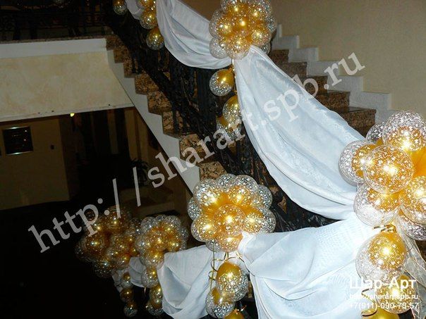 Фото 1005685 в коллекции композиции и салюты для оформления свадьбы - Шар-арт - Оформлением воздушными шарами и цветами