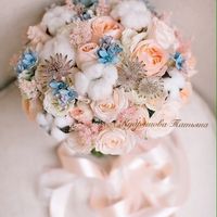 Букет  невесты из пионовидных роз
