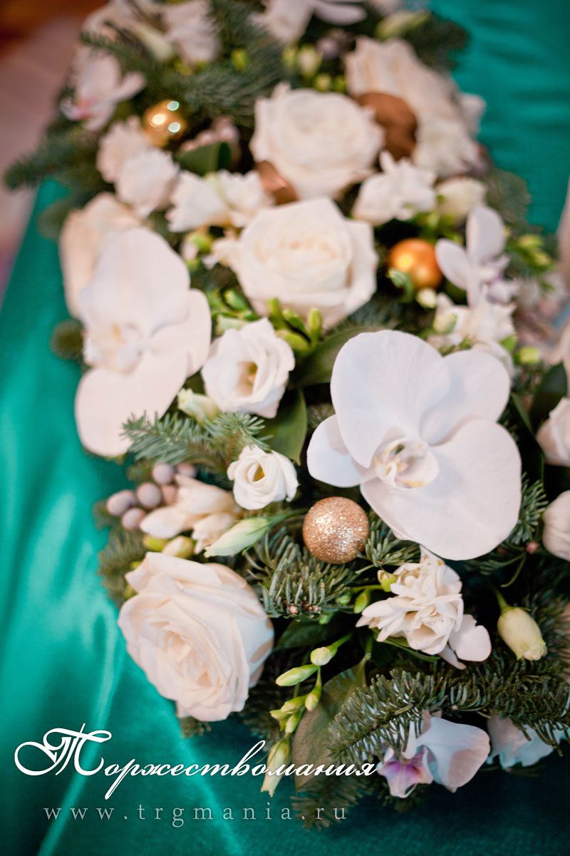 свадьба зимой в изумрудном цвете - фото 8385956 Торжествомания - студия декора и флористики