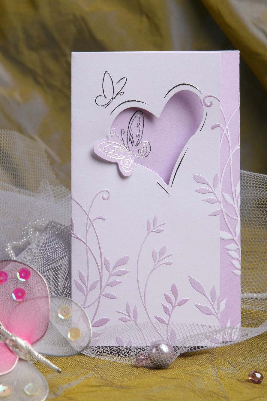 Приглашение на свадьбу, выполненное в цветах соответствующих тематике торжества, в нежно- розовых тонах - фото 1015797 Erdem - свадебные пригласительные
