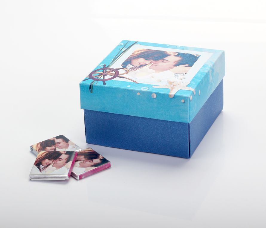 Подарочный набор "Подарок" с 5г. шоколадками - фото 1108791 Студия шоколадных аксессуаров ToGuest