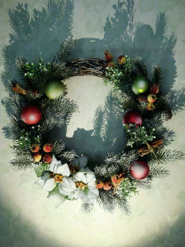 Рождественский венок - фото 9450226 Мастерская флорариумов Юлии Шумилкиной