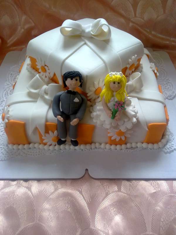 Торт 7 кг.Съедобные фигурки жениха и невесты оплачиваются отдельно от веса торта. - фото 850359 Торты от Ольги