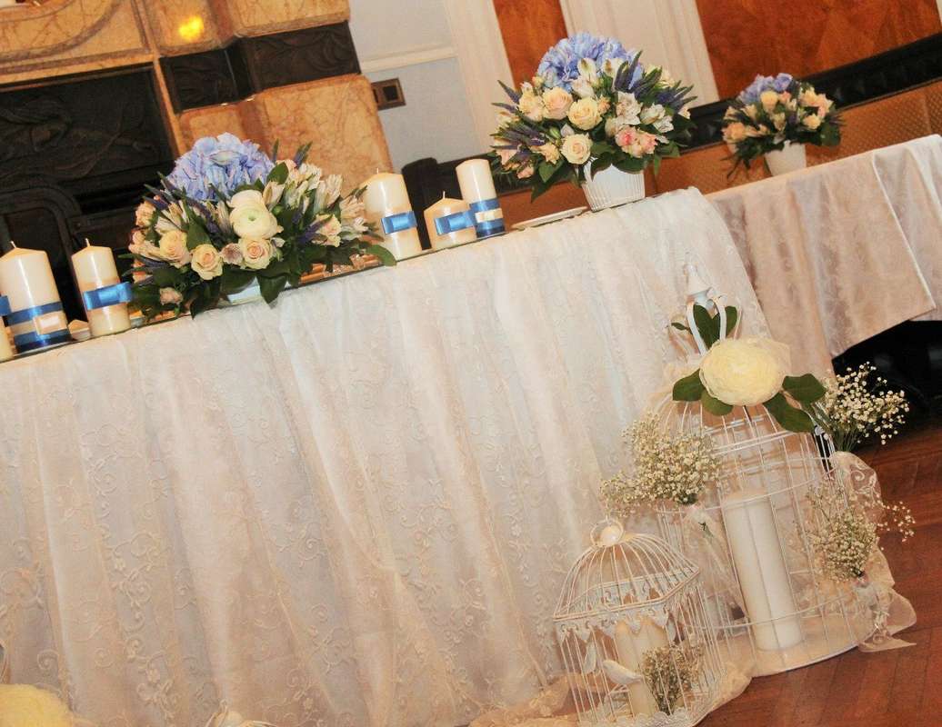 Фото 9871254 в коллекции Стильная свадьба с кружевами и голубыми гортензиями - Студия декора и флористики Due