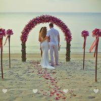 Свадьба на побережье острова Самуи