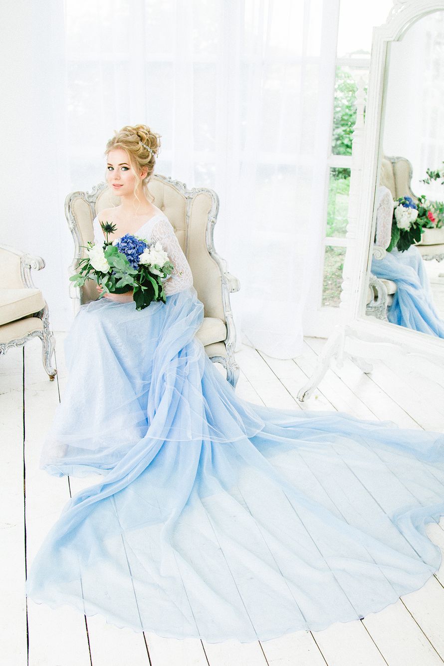 Свадебное платье "Голубая нимфа"