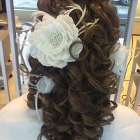 Причёска для невесты на длинные волосы 