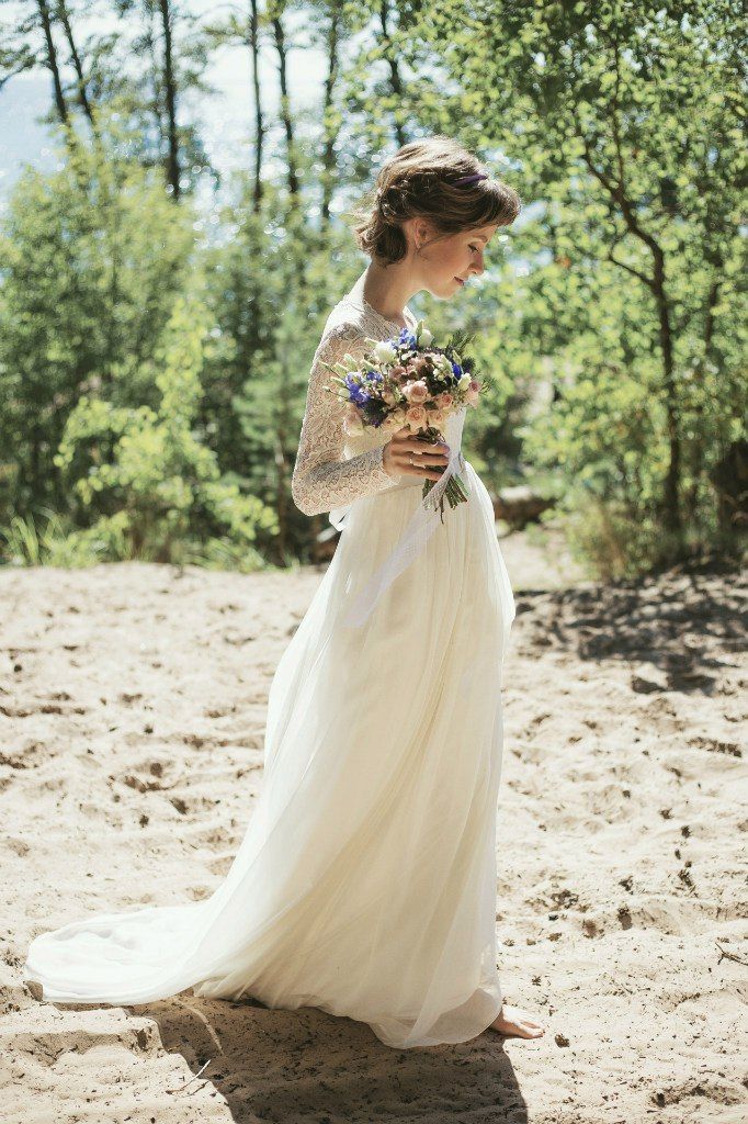 MODEL, MUAH - Яна Вохмянина 
DRESS - Миламира // Milamira свадебные платья , Свадебный салон THE ONE - свадебные платья 
DECOR, FLOWERS - Авторская мастерская ОБЛАКО - фото 11511958 Мастерская "Облако" 