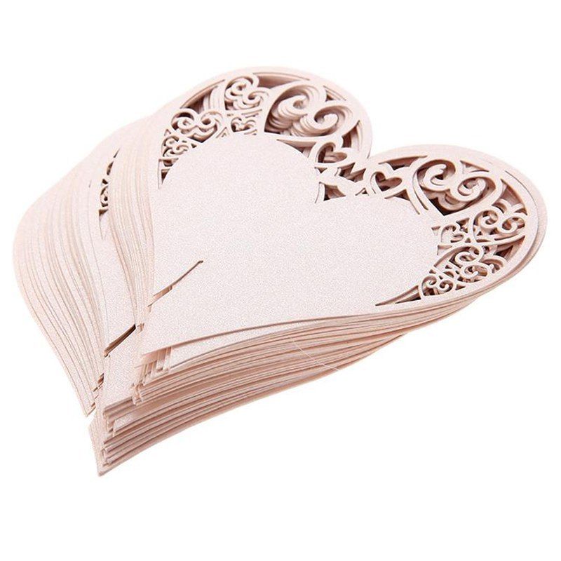 Рассадочная карточка на бокал "Сердце"