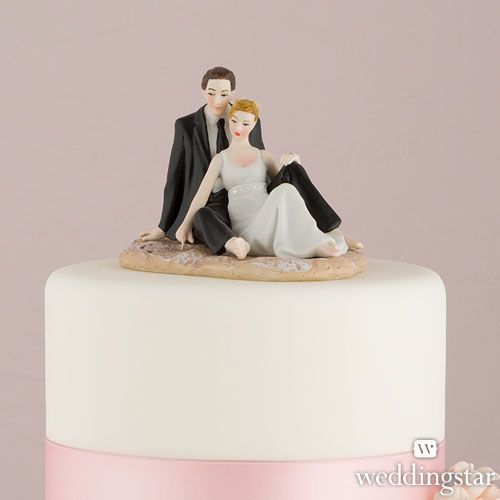8653 Фигурка на торт "Влюбленная пара на песке" - фото 3107611 Omgwedding - свадебные аксессуары