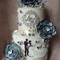 торт свадебный два яруса