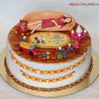 Торт "Мама на диване" Панчо с малиной, 3,15кг