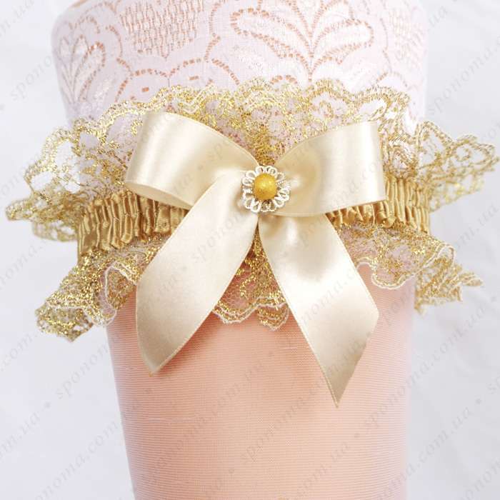 Подвязка Невесты золото - фото 8924712 Свадебная студия Sponoma