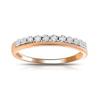 Изящное обручальное кольцо с бриллиантами. На заказ