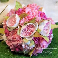 Букет невесты "Розовая нежность"