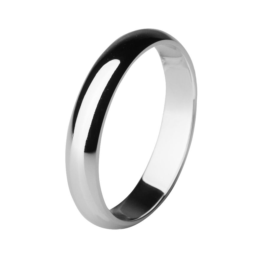 Обручальное кольцо из палладия шириной 4 мм