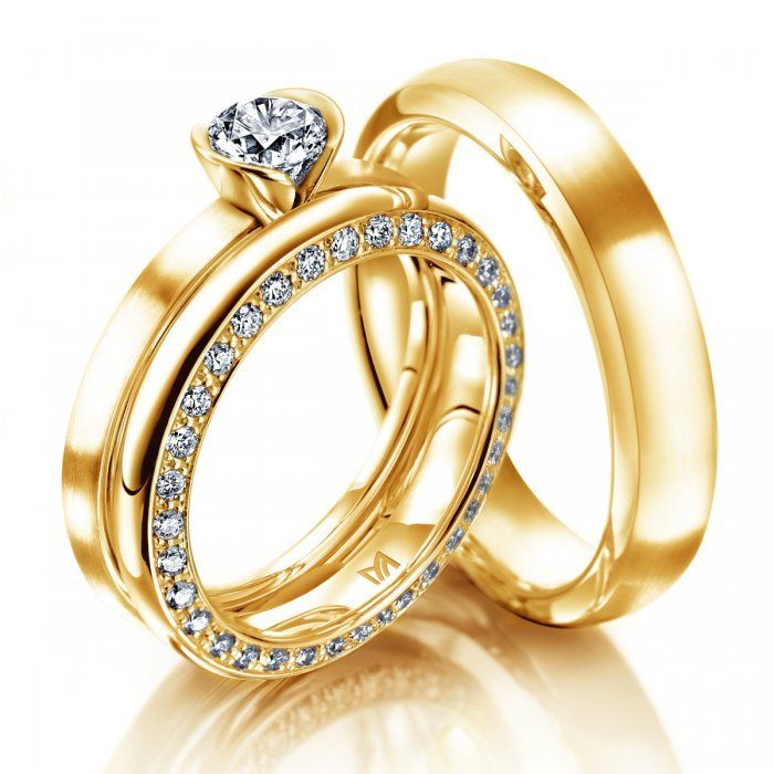 Обручальные кольца из желтого золота Артикул: 3Жз