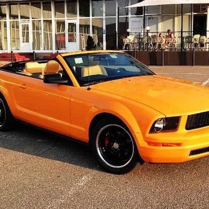 159 Кабриолет Ford Mustang GT оранжевый аренда, 3 часа