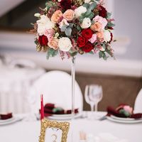 Цветочная композиции на стол гостей