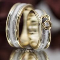 Парные обручальные кольца, артикул VGOK0118