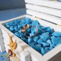 Шкатулка с кольцами для морской свадьбы
