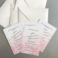 Комплект приглашений + конверт