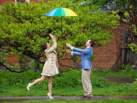 Юлия и Виталий. Свадебная прогулка в дождь