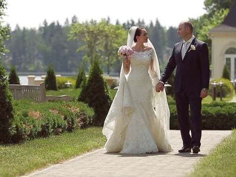 Белоснежная свадьба в "Довиль"
