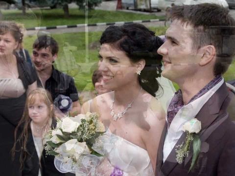 Слайд-шоу из свадебных фотографии Юлии и Анатолия