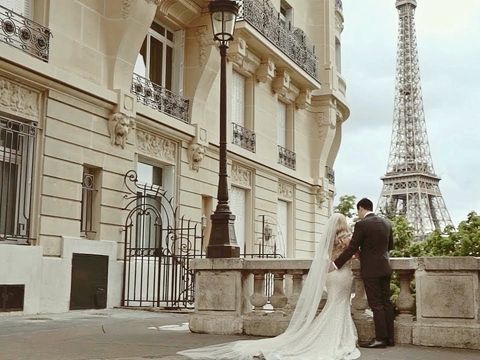 Роскошная свадьба в Париже: Сюзи и Элвис