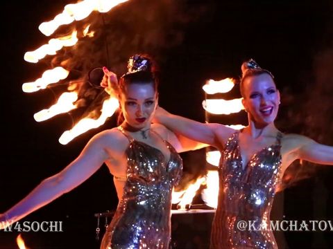 Огненное, световое и танцевальное шоу. Сочи. Promo 2019